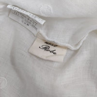 nest Robe 01152-1044 ドット刺繍リネンコクーンドレス ノースリーブチュニック ワンピース オフホワイト レディース ネストローブ【中古】5-0616S∞