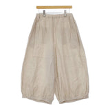 pas a pas リネン ワイド パンツ ベージュ レディース パスアパス【中古】5-0604M∞