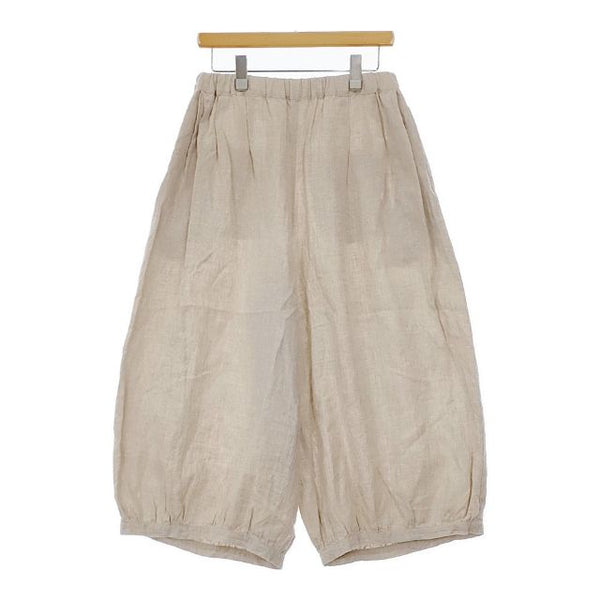 pas a pas リネン ワイド パンツ ベージュ レディース パスアパス【中古】5-0604M∞