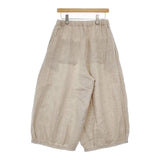 pas a pas リネン ワイド パンツ ベージュ レディース パスアパス【中古】5-0604M∞