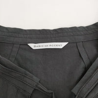 BASIC AND ACCENT ワッシャータイプライターラグランライトコート 定価27500円 Cグレー レディース ベーシックアンドアクセント【中古】5-0415M♪
