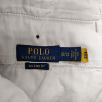 POLO RALPH LAUREN RELAXED FIT リラックスフィット 33/32 タック チノパンツ ベージュ レディース ポロ・ラルフローレン【中古】5-0710M♪