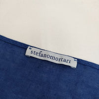 STEFANO MORTARI リネン イタリア製 40 ノースリーブ ワンピース ブルー レディース ステファノモルタリ【中古】5-0616S∞