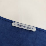 STEFANO MORTARI リネン イタリア製 40 ノースリーブ ワンピース ブルー レディース ステファノモルタリ【中古】5-0616S∞