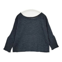 Ebonyivory ウール プルオーバー ニットソー セーター ニット ブルーグレー レディース エボニーアイボリー【中古】5-0917T∞