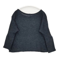 Ebonyivory ウール プルオーバー ニットソー セーター ニット ブルーグレー レディース エボニーアイボリー【中古】5-0917T∞
