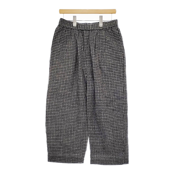 JOURNAL STANDARD LUXE リファインチェックパンツ 定価22000円 24AW ブラック レディース ジャーナルスタンダードラックス【中古】5-0415T♪