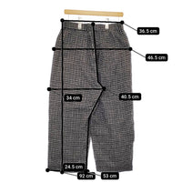 JOURNAL STANDARD LUXE リファインチェックパンツ 定価22000円 24AW ブラック レディース ジャーナルスタンダードラックス【中古】5-0415T♪
