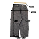 JOURNAL STANDARD LUXE リファインチェックパンツ 定価22000円 24AW ブラック レディース ジャーナルスタンダードラックス【中古】5-0415T♪