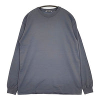 AURALEE LUSTER PLAITING L/S TEE 定価14000円 A20AP03GT 長袖Ｔシャツ カットソー ロンＴ ブルーグレー レディース オーラリー【中古】5-0823M∞