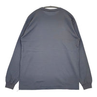 AURALEE LUSTER PLAITING L/S TEE 定価14000円 A20AP03GT 長袖Ｔシャツ カットソー ロンＴ ブルーグレー レディース オーラリー【中古】5-0823M∞
