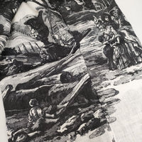 COS French Toile Linen Trousers フレンチトワル リネン パンツ ブラック ホワイト レディース コス【中古】5-0604M∞