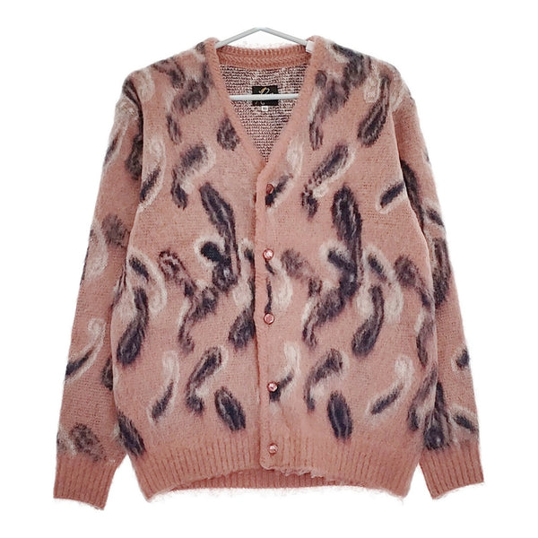 Needles Mohair Cardigan Paisley サイズXS ペイズリー柄 モヘア カーディガン 23AW ピンク メンズ ニードルス【中古】5-0415T♪
