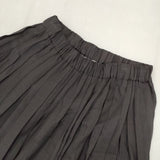 Morris&Sons プリーツロングスカート 20S-KMW-006 ロングスカート ブラック レディース モリスアンドサンズ【中古】5-0823M∞