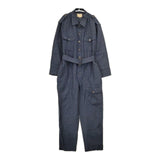Nigel Cabourn LINEN WOOL ARMY SUIT リネンウールアーミースーツ ベルト付き オールインワン ツナギ ネイビー レディース ナイジェルケーボン【中古】5-1026M∞