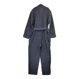 Nigel Cabourn LINEN WOOL ARMY SUIT リネンウールアーミースーツ ベルト付き オールインワン ツナギ ネイビー レディース ナイジェルケーボン【中古】5-1026M∞