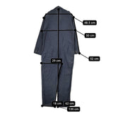 Nigel Cabourn LINEN WOOL ARMY SUIT リネンウールアーミースーツ ベルト付き オールインワン ツナギ ネイビー レディース ナイジェルケーボン【中古】5-1026M∞