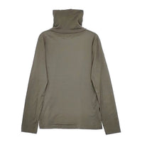 SUNSPEL コットン 英国製 ハイネック 長袖Ｔシャツ カットソー ロンＴ カーキ レディース サンスペル【中古】5-0604M∞
