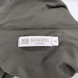 SUNSPEL コットン 英国製 ハイネック 長袖Ｔシャツ カットソー ロンＴ カーキ レディース サンスペル【中古】5-0604M∞