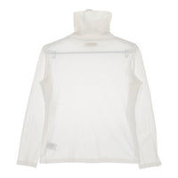 SUNSPEL コットン 英国製 ハイネック 長袖Ｔシャツ カットソー ロンＴ ホワイト レディース サンスペル【中古】5-0528M∞