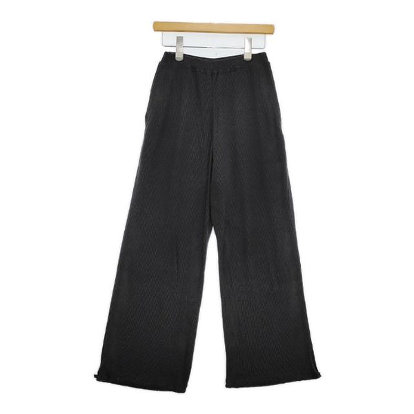 unfil ローシルク リブジャージー ワイドレッグ トラック パンツ定価31900円 wfsp-uw122 パンツ チャコールグレー レディース アンフィル【中古】5-0823G∞