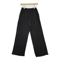 unfil ローシルク リブジャージー ワイドレッグ トラック パンツ定価31900円 wfsp-uw122 パンツ チャコールグレー レディース アンフィル【中古】5-0823G∞