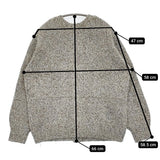 chocol raffine robe 2WAYメランジMIXニットプルオーバー 6A47L2C0700 カーディガン グレー レディース ショコラフィネローブ【中古】5-0920T♪