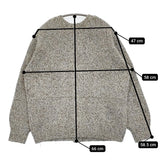 chocol raffine robe 2WAYメランジMIXニットプルオーバー 6A47L2C0700 カーディガン グレー レディース ショコラフィネローブ【中古】5-0920T♪