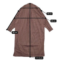 TICCA ノーカラースクエアビッグシャツ TBAA-048 ワンピース ブラウン ピンク レディース ティッカ【中古】5-0823M∞