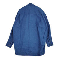 CURRENTAGE オーバーサイズ 定価30800円 A2503FB 505 シャツ デニムジャケット ブルー レディース カレンテージ【中古】5-0823M∞