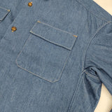 CURRENTAGE オーバーサイズ 定価30800円 A2503FB 505 シャツ デニムジャケット ブルー レディース カレンテージ【中古】5-0823M∞