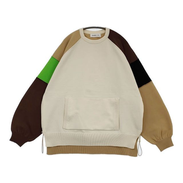 HeRIN.CYE ヘリンドットサイ Pocket boyfriend 3530GAM70-1380 ニットソー ニット ベージュ マルチ レディース【中古】5-0823M∞