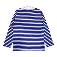 SAINT JAMES ウエッソン サイズ5 ボーダー 長袖Ｔシャツ カットソー ロンＴ ブルー ホワイト ユニセックス セントジェームス【中古】5-0705M∞