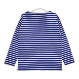 SAINT JAMES ウエッソン サイズ5 ボーダー 長袖Ｔシャツ カットソー ロンＴ ブルー ホワイト ユニセックス セントジェームス【中古】5-0705M∞