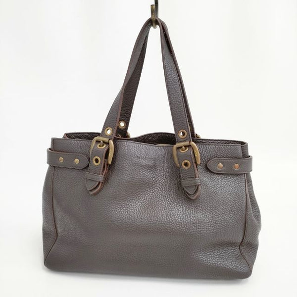 J&M Davidson ビアンカ レザー トートバッグ ブラウン レディース ジェイアンドエムデヴィッドソン【中古】5-0914G∞