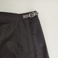 O'NEIL OF DUBLIN キルト 巻き ウール Regular Easy Kilt 5073WP ロングスカート ブラック レディース オニールオブダブリン【中古】5-0927T∞