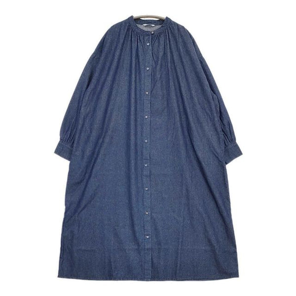 Crea Delice 新品 コットン シャツワンピース デニム ワンピース ブルー レディース クレアデリス【中古】5-0823M∞
