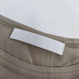 JEAN-NERET ジャンヌレ 20SS-004 アシンメトリー 半袖 コットン ワンピース ベージュ レディース【中古】5-0616S∞