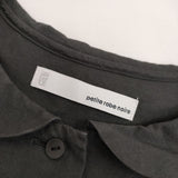 petite robe noire PR0-16SC01 コットン 丸襟 コート チャコールグレー レディース プティローブノアー【中古】5-0528M∞