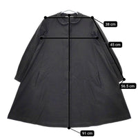 petite robe noire PR0-16SC01 コットン 丸襟 コート チャコールグレー レディース プティローブノアー【中古】5-0528M∞