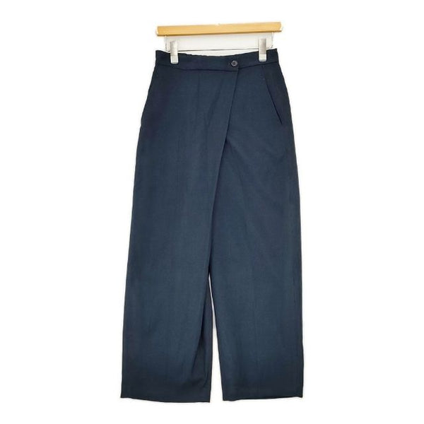 URBAN RESEARCH DOORS ラップワイドパンツ DR37-24A210 パンツ 23AW ネイビー レディース アーバンリサーチドアーズ【中古】5-0927T∞