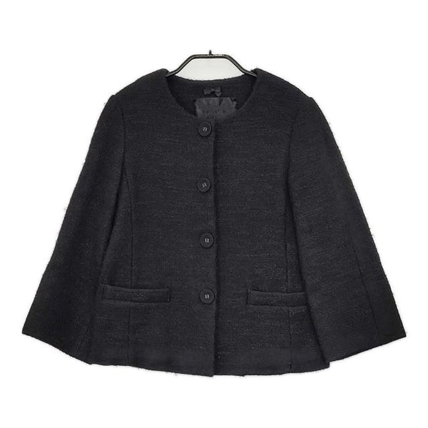 DRESSTERIOR オケージョン ツイード ノーカラージャケット ブラック レディース ドレステリア【中古】5-0927T∞