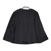 DRESSTERIOR オケージョン ツイード ノーカラージャケット ブラック レディース ドレステリア【中古】5-0927T∞