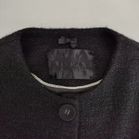 DRESSTERIOR オケージョン ツイード ノーカラージャケット ブラック レディース ドレステリア【中古】5-0927T∞