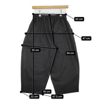 have a good day aranciato別注 リラックスクロップドワイド パンツ チャコールグレー レディース ハブアグッドデイ【中古】5-0823G∞