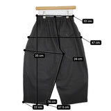 have a good day aranciato別注 リラックスクロップドワイド パンツ チャコールグレー レディース ハブアグッドデイ【中古】5-0823G∞