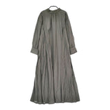 くらすこと リネンキュプラロングワンピース オケージョン ワンピース グレー レディース くらすこと【中古】5-0509M♪