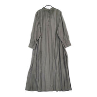 くらすこと リネンキュプラロングワンピース オケージョン ワンピース グレー レディース くらすこと【中古】5-0509M♪