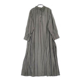 くらすこと リネンキュプラロングワンピース オケージョン ワンピース グレー レディース くらすこと【中古】5-0509M♪