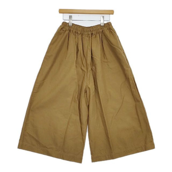 ICHI コットンリネン イージーパンツ ワイドパンツ SM200331-4 パンツ ベージュ レディース イチ【中古】5-0823G∞